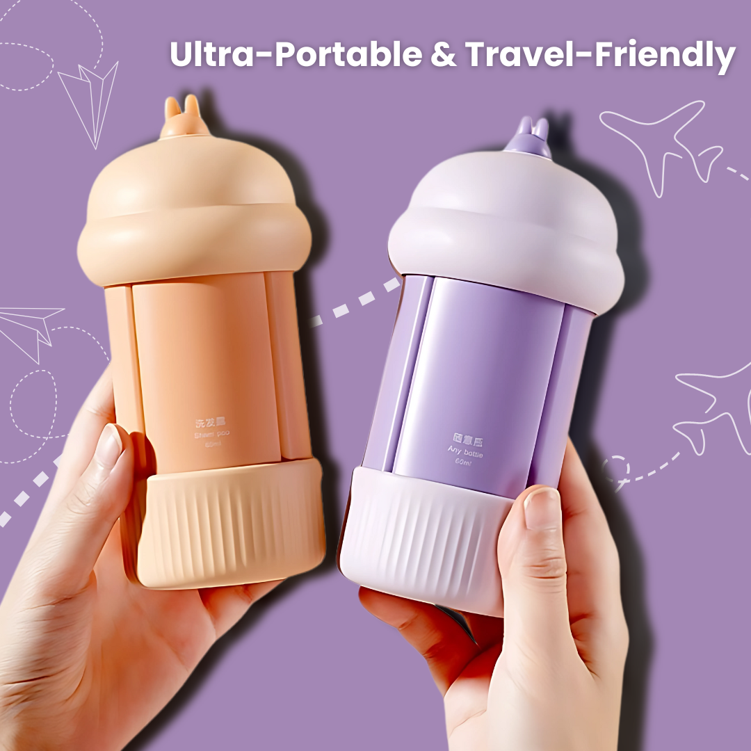 Klub Travel 4-in-1 Refillable Squeeze Set
